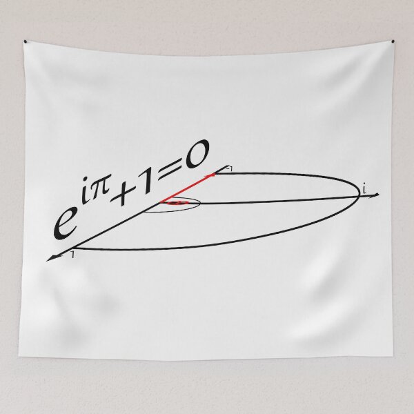 Item preview, Euler's identity with half a unit circle in 3D designed and sold by lakitzi.