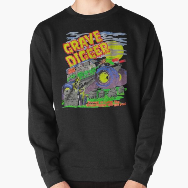 Sweatshirt with Printed Design - Lt gray melange/monster trucks - Kids