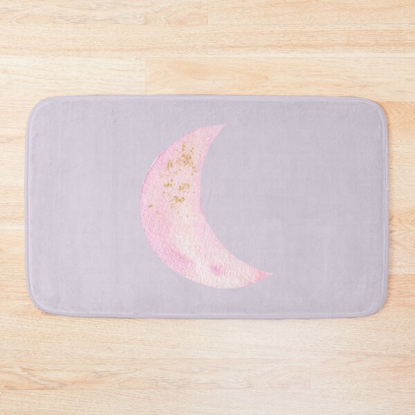 Artikelvorschau, Crescent Moon Pink Gold Moonlight Aquarell entworfen und verkauft von Simplyy Unique.