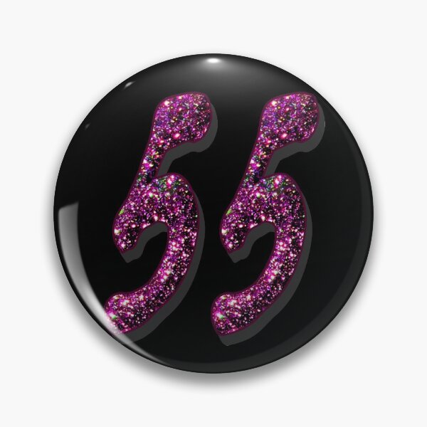 Item preview, 55th Birthday Anniversary - Purple Glitter Numbers designed and sold by GlamourChick.