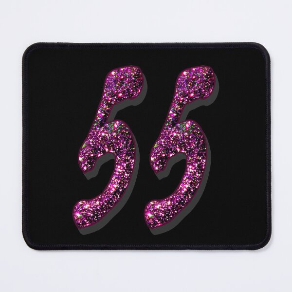 Item preview, 55th Birthday Anniversary - Purple Glitter Numbers designed and sold by GlamourChick.