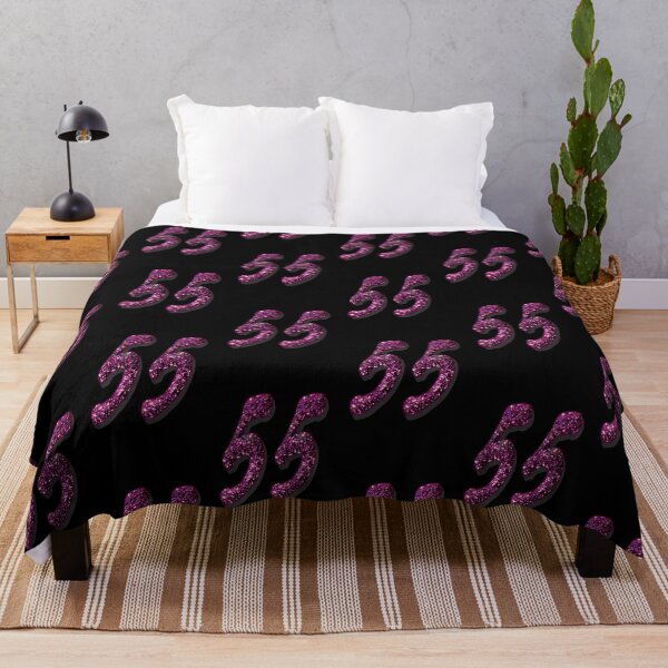 Item preview, 55th Birthday Anniversary - Purple Glitter Numbers designed and sold by GlamourChick.