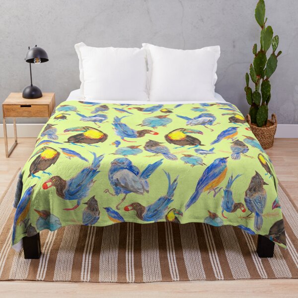 Item preview, water color painted blue birds designed and sold by CaptainRingtail.