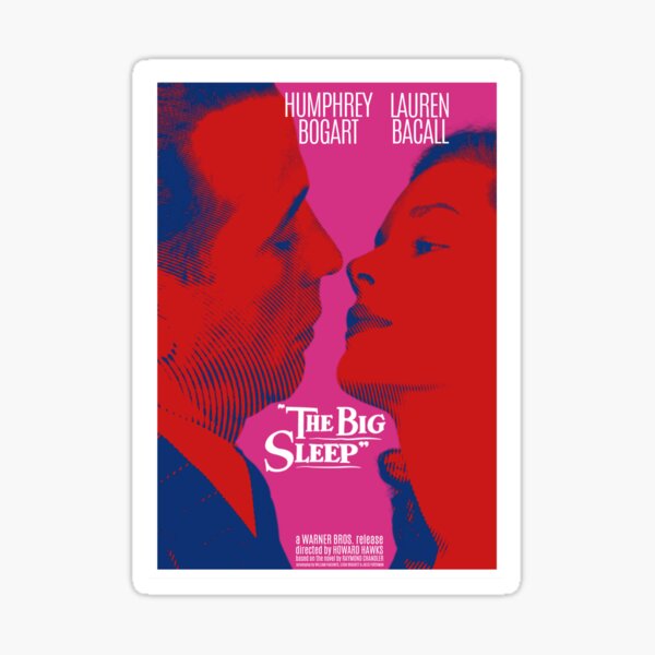 "The Big Sleep (1946) Movie poster design" Sticker for Sale by