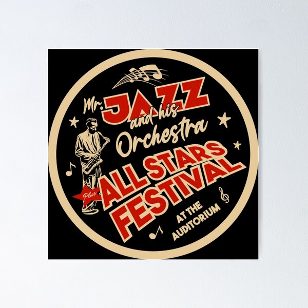 Item preview, Vintage Retro Jazz Age Poster designed and sold by Asherlogann.