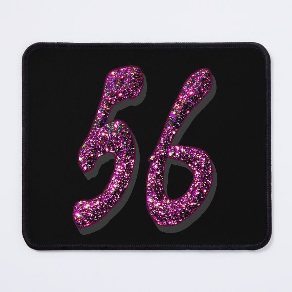 Item preview, 56th Birthday Anniversary - Purple Glitter Numbers designed and sold by GlamourChick.