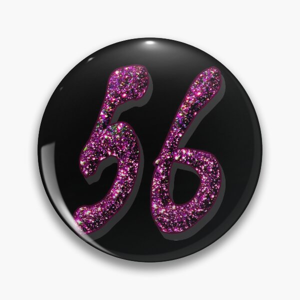 Item preview, 56th Birthday Anniversary - Purple Glitter Numbers designed and sold by GlamourChick.