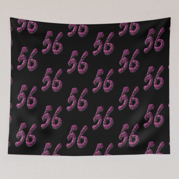 Item preview, 56th Birthday Anniversary - Purple Glitter Numbers designed and sold by GlamourChick.