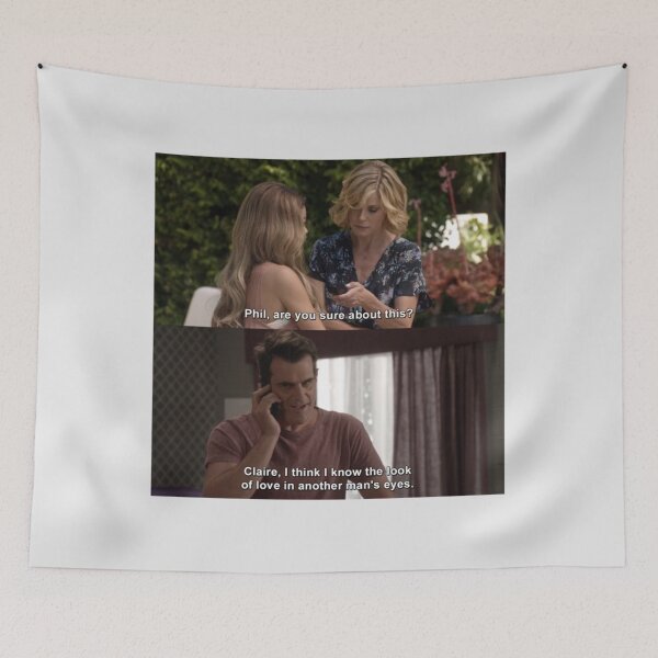 Item preview, Claire and Phil Dunphy quote from Modern Family   designed and sold by RunolfssonBrook.