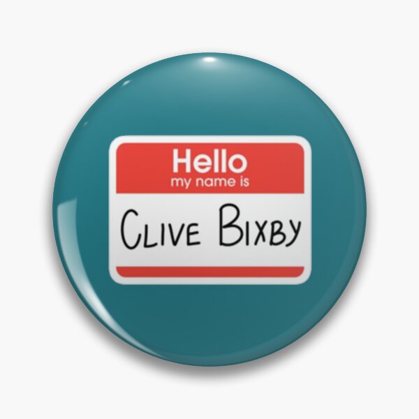 Item preview, clive bixby badge   designed and sold by RunolfssonBrook.