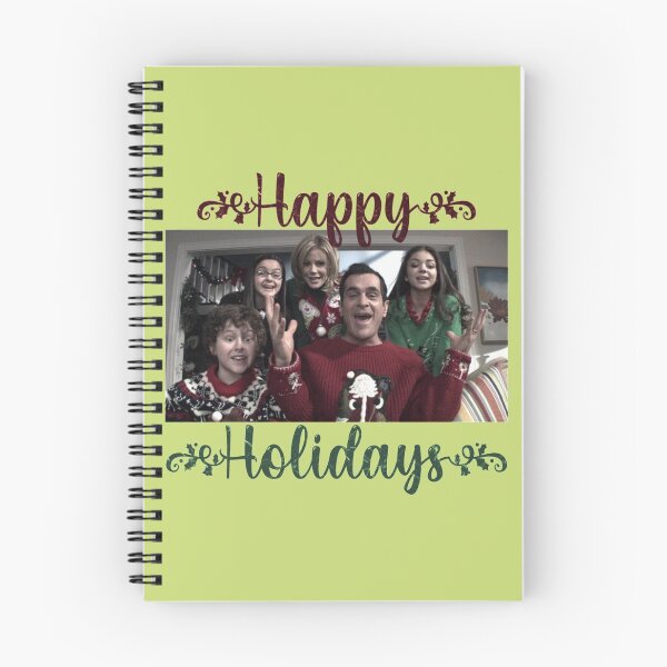 Item preview, Dunphy family from Modern Family Happy Holidays greeting card     designed and sold by RunolfssonBrook.