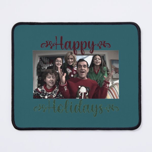 Item preview, Dunphy family from Modern Family Happy Holidays greeting card     designed and sold by RunolfssonBrook.