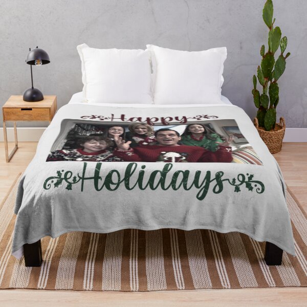 Item preview, Dunphy family from Modern Family Happy Holidays greeting card designed and sold by RunolfssonBrook.