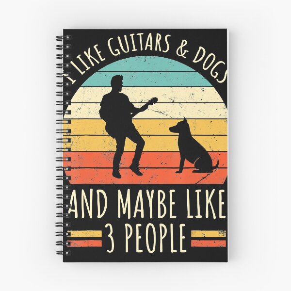Item preview, I Like Dogs And Guitars And Maybe Like 3 People Retro designed and sold by AaronWeedo.
