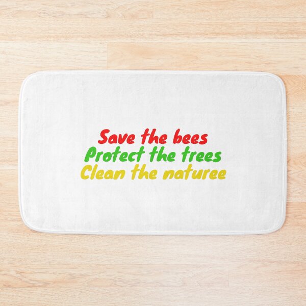 Item preview, Save the bees Protect the trees Clean the nature designed and sold by t-shirt studio.