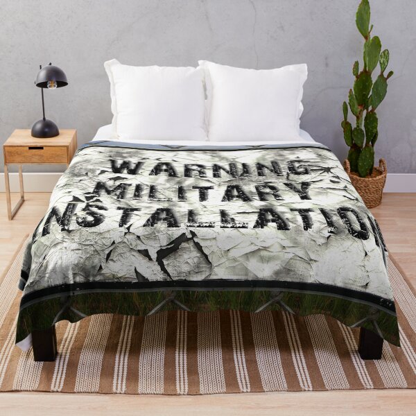 Item preview, Dilapidated Military Instalation warning sign designed and sold by Edpod.