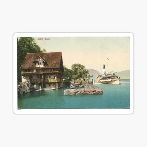Item preview, 1900 Treib and Lake Lucerne designed and sold by aapshop.