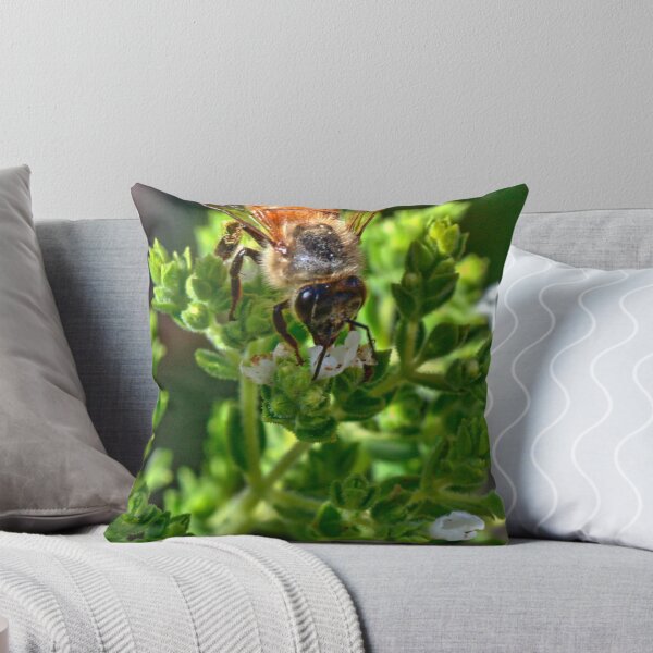 Item preview, bee in the Oregano flowers designed and sold by BigAndRed.