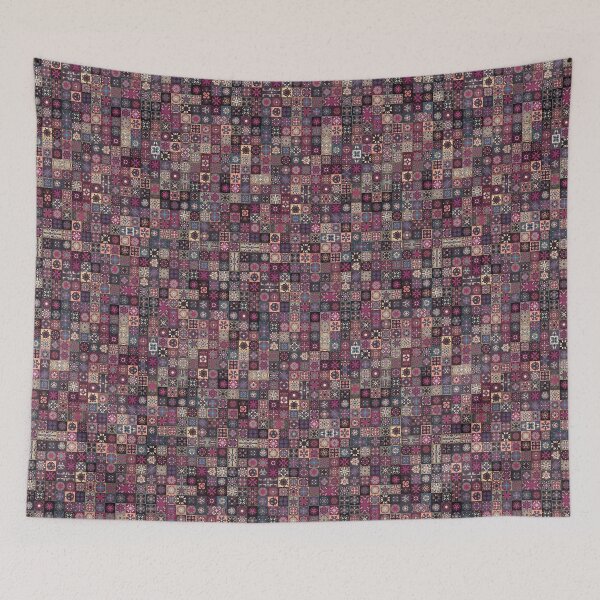 Item preview, Colorful abstract tile pattern design by Somberlain designed and sold by Somberlain.