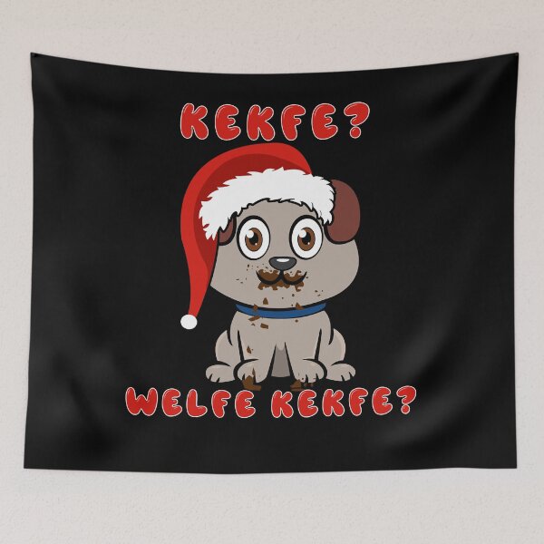 Item preview, Kekse welche Kekse süßer Hund mit Weihnachtsmütze designed and sold by HeatherLockard.