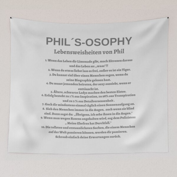 Item preview, Phil´s-osophy, wisdom from Phil   designed and sold by RunolfssonBrook.
