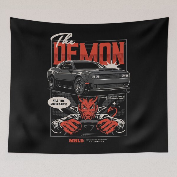 Item preview, Challenger Demon Automotive Car Illustration designed and sold by mohalldi.
