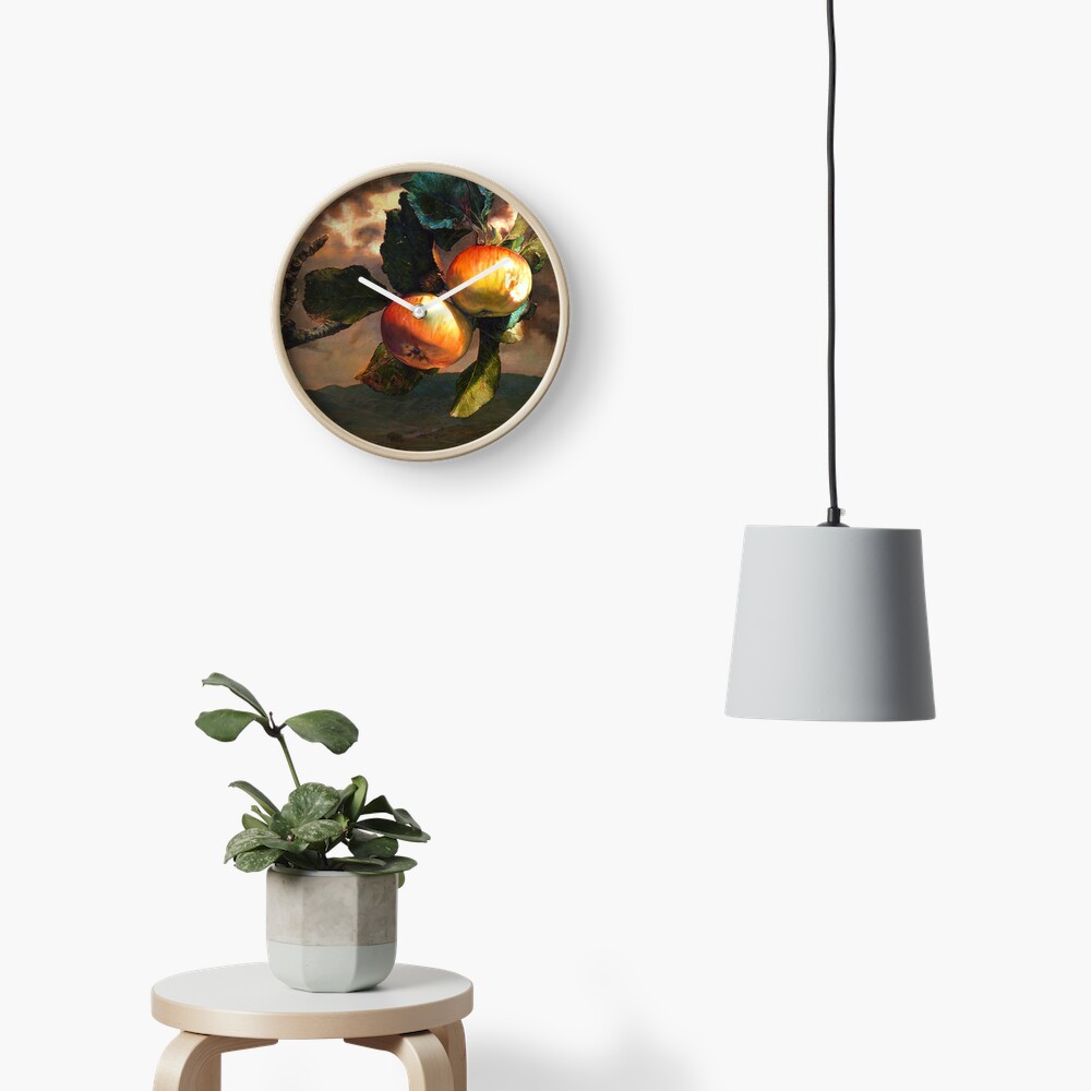 Still Life With Landscape Clock
