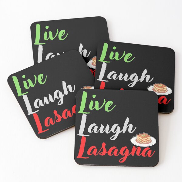 Item preview, Live Laugh Lasagna Funny T-shirt men gift women gift designed and sold by InnovantDesigns.