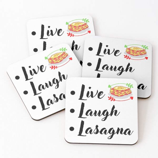 Item preview, Live Laugh Lasagna Funny T-shirt men gift women gift designed and sold by InnovantDesigns.