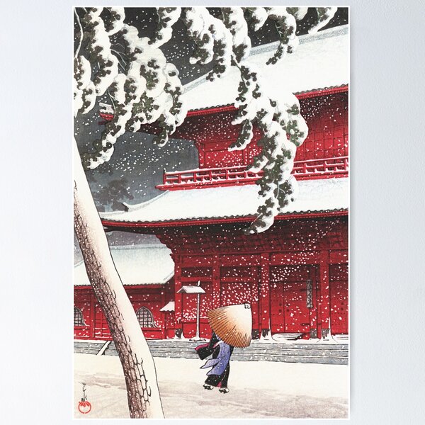 Item preview, Zojoji Temple in Shiba by Kawase Hasui designed and sold by Takeda-art.