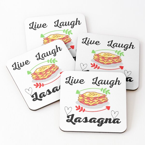 Item preview, Live Laugh Lasagna Funny T-shirt men gift women gift designed and sold by InnovantDesigns.