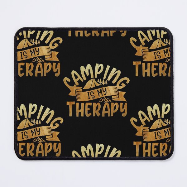 Item preview, Camping is my therapy designed and sold by BeeMeCreative.
