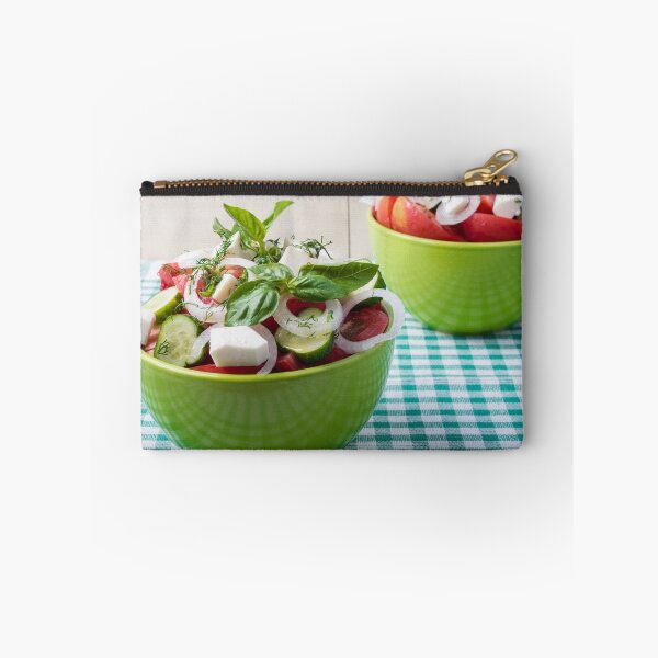 Item preview, Vegetable vegetarian salad with raw tomato and cucumber designed and sold by vladromensky.