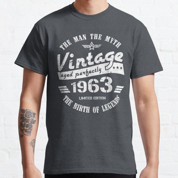 Vintage 1963 - 59th Birthday Gift For Men Classic T-Shirt