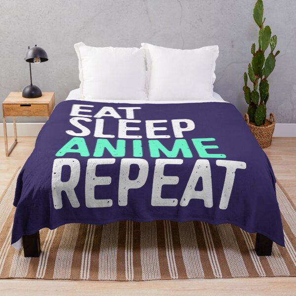 Item preview, Eat Sleep Anime Repeat designed and sold by printbyrk.