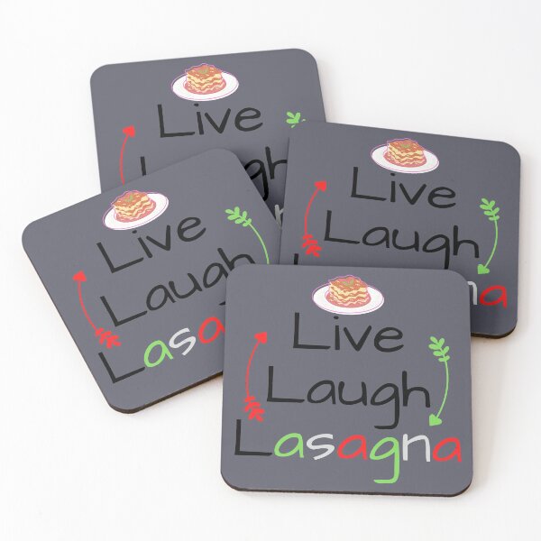 Item preview, Live Laugh Lasagna Funny T-shirt men gift women gift designed and sold by InnovantDesigns.