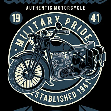 Artwork thumbnail, Classic Ride Motorcycle by BeeMeCreative