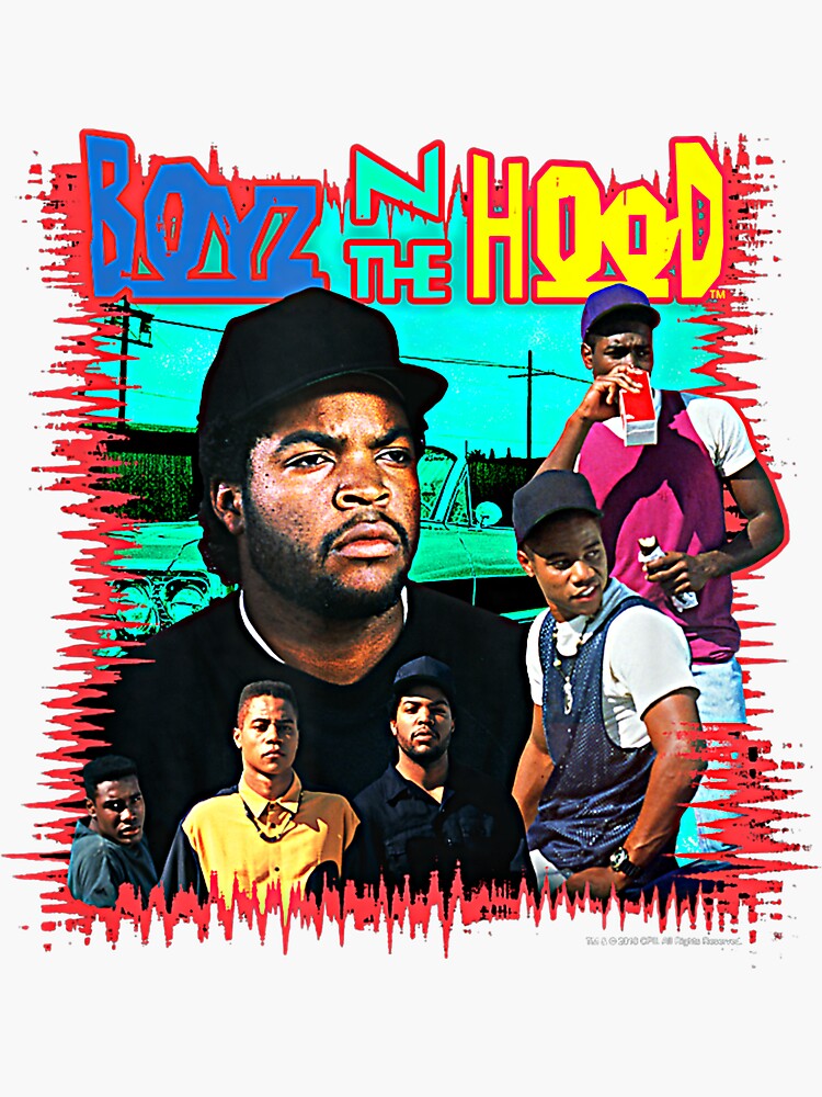 "Boyz n the Hood Vintage Poster Style TShirt " Sticker by Kaliiyeo
