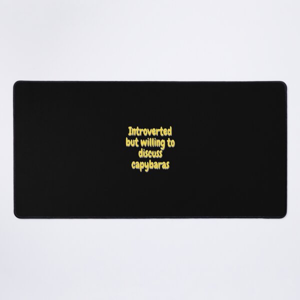 Item preview, Introverted but willing to discuss capybaras designed and sold by Designspot2020.