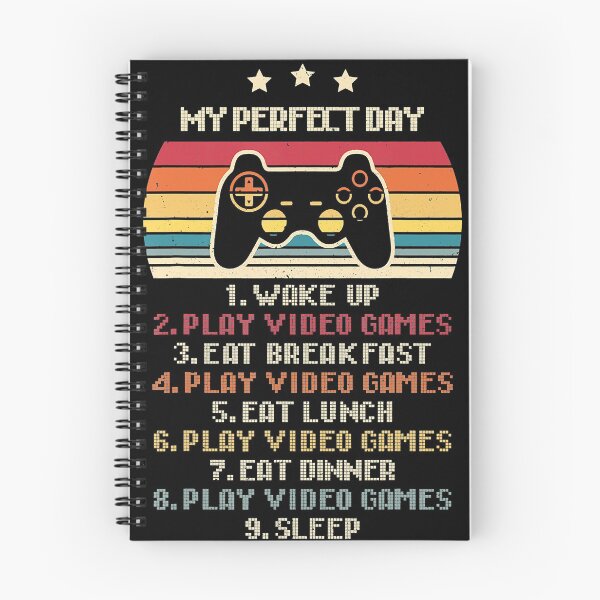 Item preview, My Perfect Day Video Games Funny Vintage Gamer designed and sold by JodyBoling.