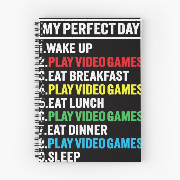 Item preview, My Perfect Day Video Games Funny Vintage Gamer designed and sold by JodyBoling.