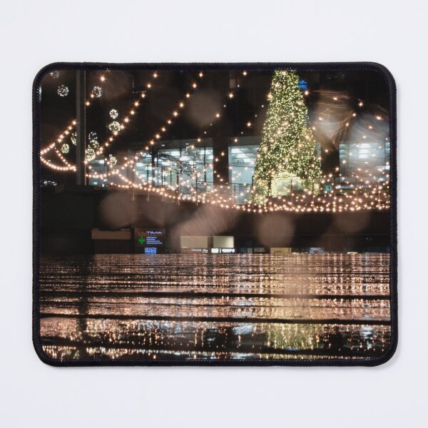 Item preview, Christmas tree lights in the rain designed and sold by mparnisari.