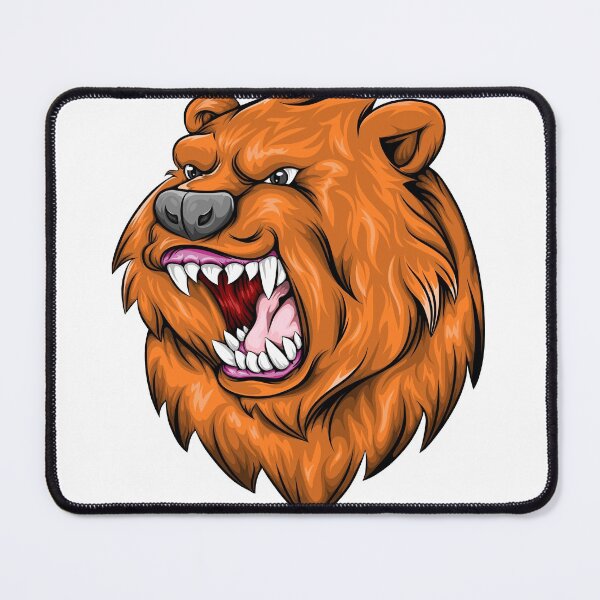 Item preview, Bear Head Roar Mascot  designed and sold by MariaFionawati.