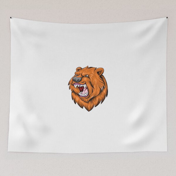 Item preview, Bear Head Roar Mascot  designed and sold by MariaFionawati.