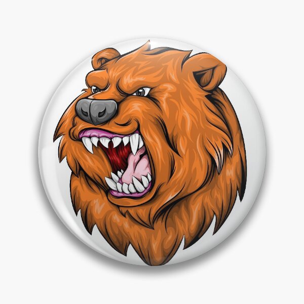 Item preview, Bear Head Roar Mascot  designed and sold by MariaFionawati.
