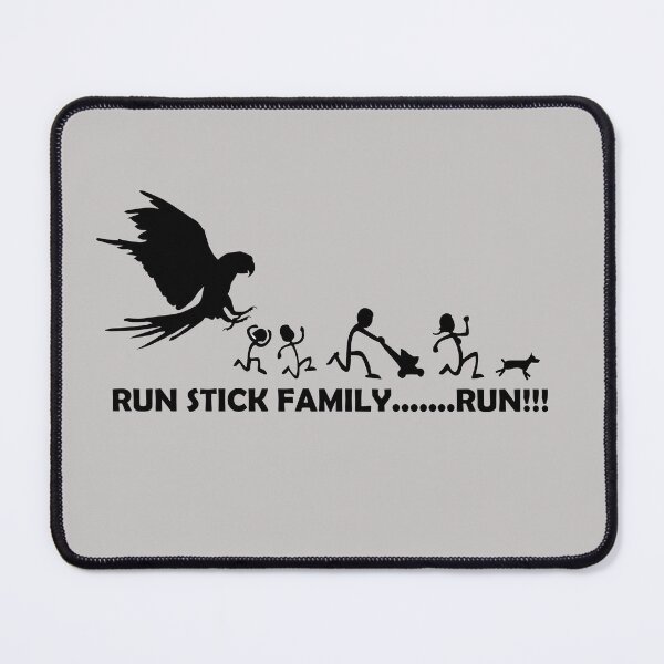 Item preview, Macaw chasing Stick Family designed and sold by MemoriesRZ.