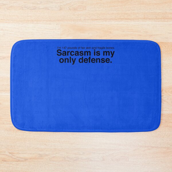Item preview, Sarcasm is My Only Defense (Black Text) Sticker designed and sold by SylviaPagel.