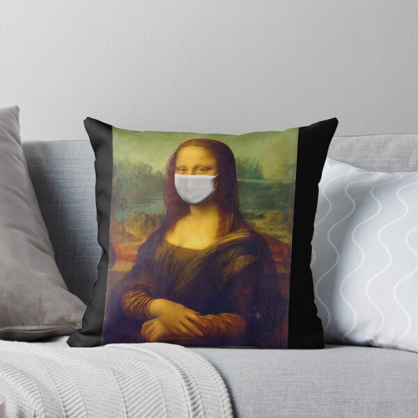 Item preview, Mona Lisa Mouth Guard FFP2 Mask Cold Influenza Corona Virus designed and sold by urban-design.