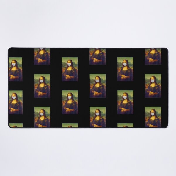 Item preview, Mona Lisa Mouth Guard FFP2 Mask Cold Influenza Corona Virus designed and sold by urban-design.