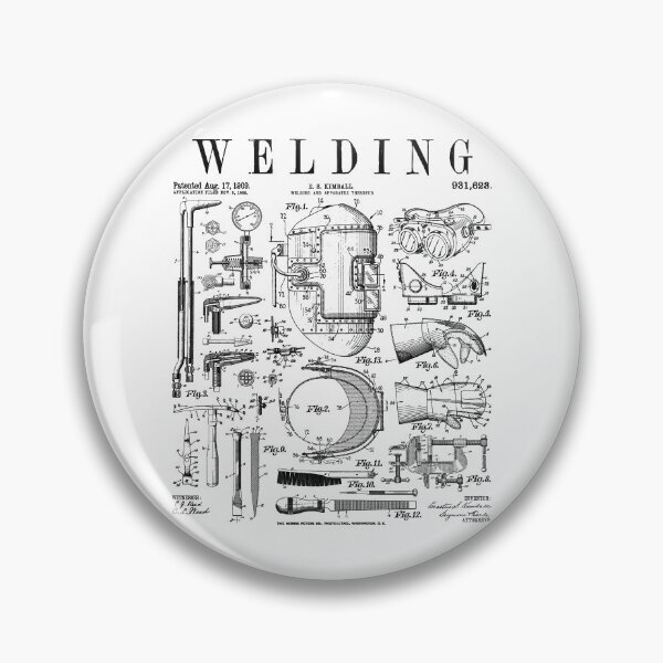 Item preview, Welder Welding Mask Torch And Tools Vintage Patent Print designed and sold by GrandeDuc.